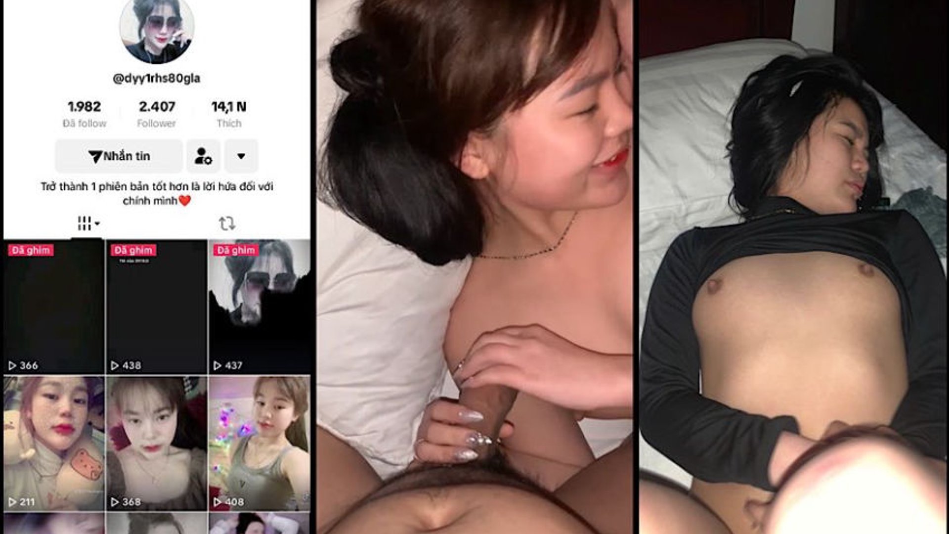 Lại thêm 1 bé tiktoker dâm dục lộ clip vì đi sửa điện thoại ~ Sex lộ clip