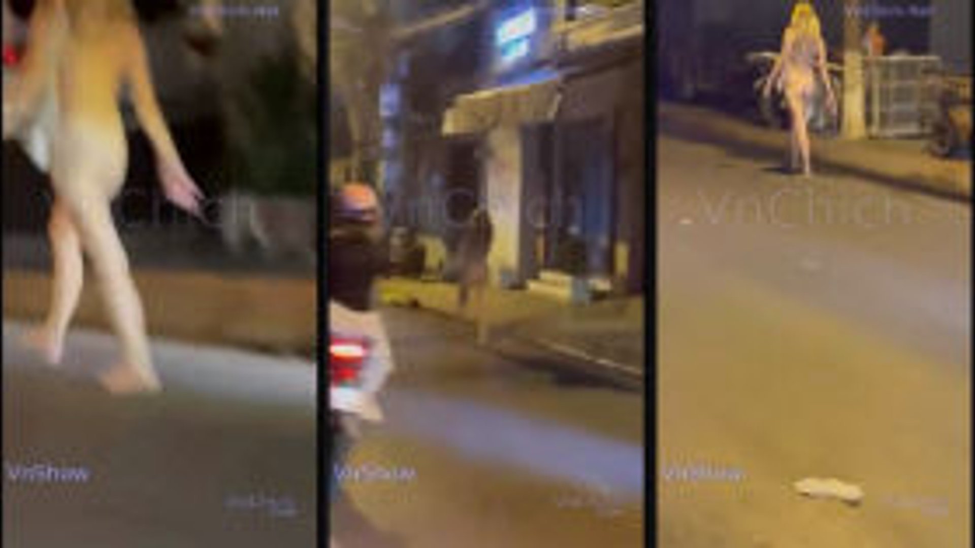 Hót nhất Nha Trang lúc này, em gái tây ngáo Cần khỏa thân đi khắp phố